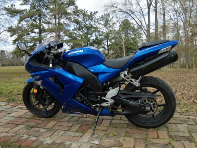 2007 ninja zx10r blue