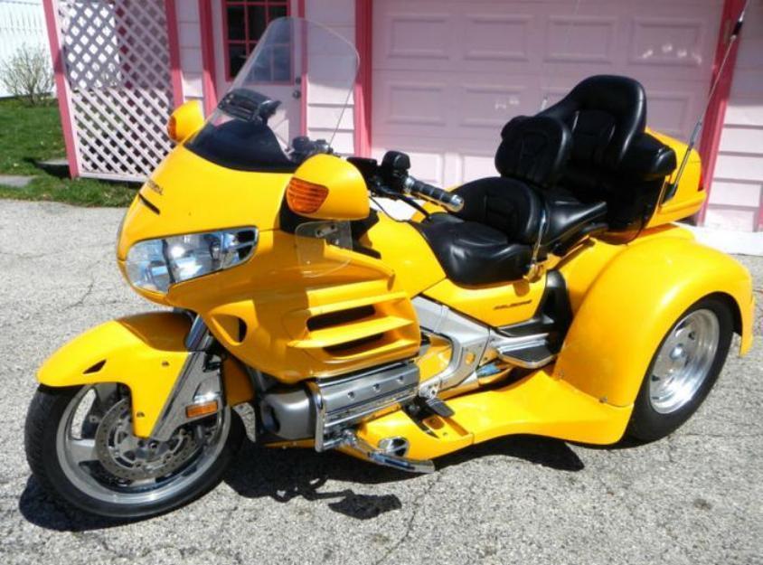 2002 honda goldwing gl 1800 motor trike kit yellow pearl color