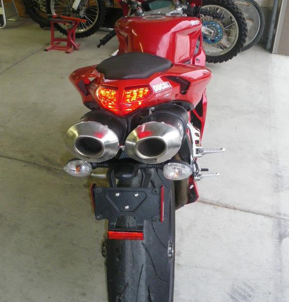 2007 Ducati Superbike 1098 with Termignoni carbon fiber slip-ons and race ECU 13,400 miles