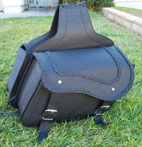 Leather Motorcycle Biker Saddlebags that are Nice
