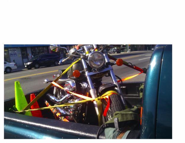 1) New York City Motorcycle Towing (NYC) bike hauling / flat fix/ battery, 212 845 9567