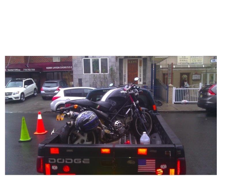 Motorcycle towing New York City Bike repair & hauling 212 845 9567